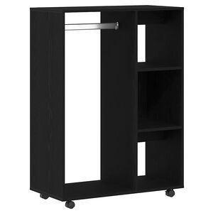 vidaXL Wardrobe Black Oak 80x40x110 cm Engineered Wood