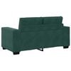 vidaXL Sofa Dark Green 160 x 77 x 82 cm Fabric