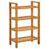vidaXL Shoe Rack | Natural Oak | Solid Oak Wood | Compact | Shoe Rack