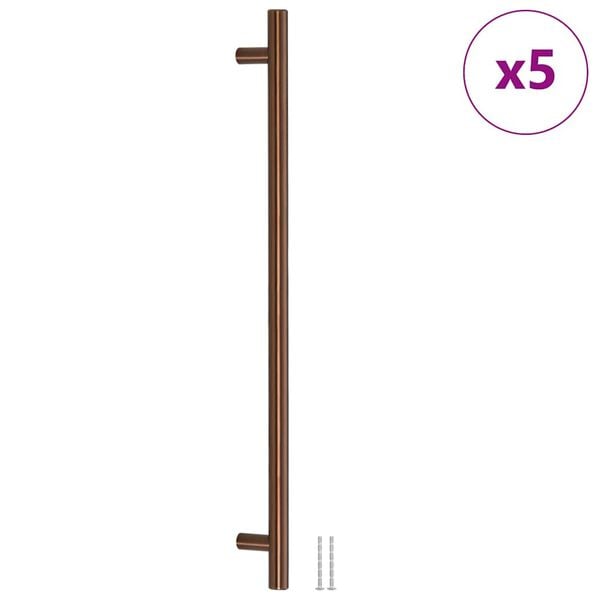 vidaXL Cabinet Handles 5 pcs Bronze 480 mm Stainless Steel