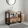 vidaXL Vanity Cabinet Multicolour 71 x 33 x 58 cm Solid Reclaim Wood