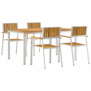 vidaXL Outdoor Dining Set 5 pcs 150 x 90 x 75 cm