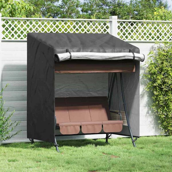 vidaXL Outdoor Swing Cover Black 155 x 95 x 165 cm 210D Oxford Fbric