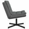 vidaXL Swivel Chair Dark Grey 63 x 75 x 76 cm Fabric