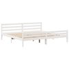 vidaXL Bookcase Bed without Mattress White 200x200 cm Solid Wood Pine