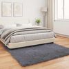 vidaXL Faux Sheepskin Rug Tafalla Anthracite 160 x 160 cm Polyester