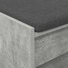 vidaXL Hall Bench with Cushion Concrete Grey 103 x 38 x 45 cm