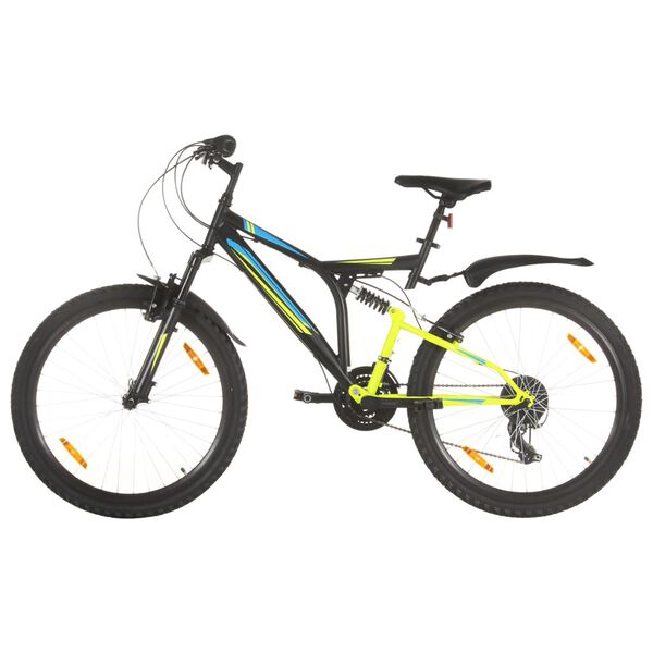 vidaXL Mountain Bike 21 Speed 26 inch Wheel 49 cm Black