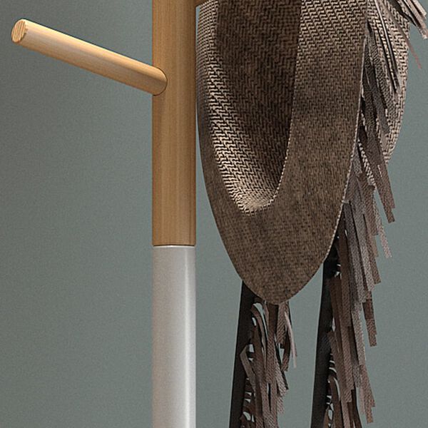 Rousseau Coat Rack Alba Metal White