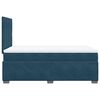 vidaXL Box Spring Bed with Mattress Blue 120x200 cm Velvet
