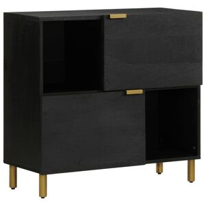 vidaXL Sideboard Black 80x33x75 cm Engineered Wood