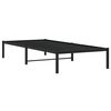 vidaXL Metal Bed Frame without Mattress Black 90x200cm