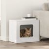 vidaXL Cat House White 51 x 30 x 42 cm Engineered Wood