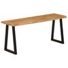 vidaXL Bench with Live Edge 105 cm Solid Wood Acacia