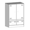 vidaXL Highboard Olive Green 67x39x95 cm Steel