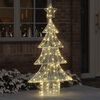 vidaXL Christmas Tree with 160 LEDs Warm white 150 cm Acrylic