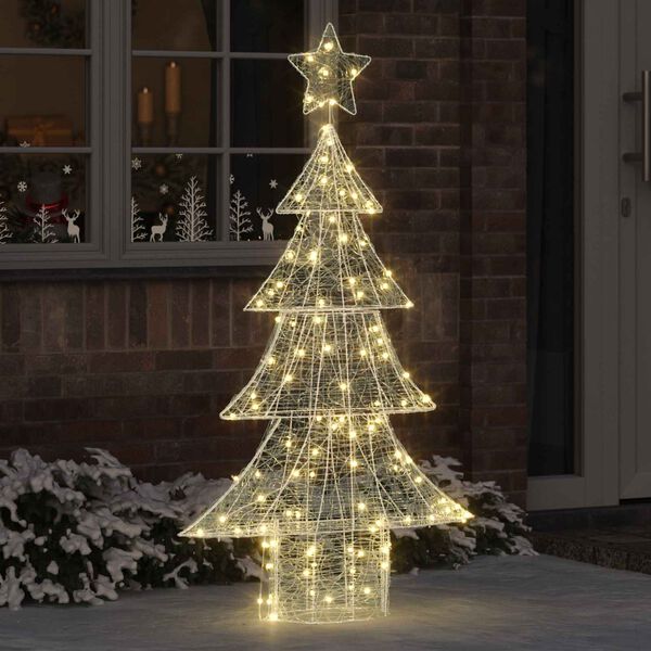 vidaXL Christmas Tree with 160 LEDs Warm white 150 cm Acrylic