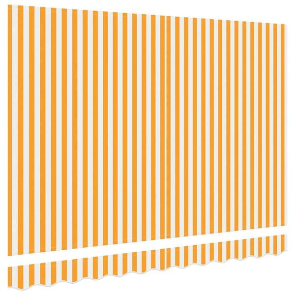 vidaXL Awning Replacement Fabric Yellow and White 280 x 195 cm