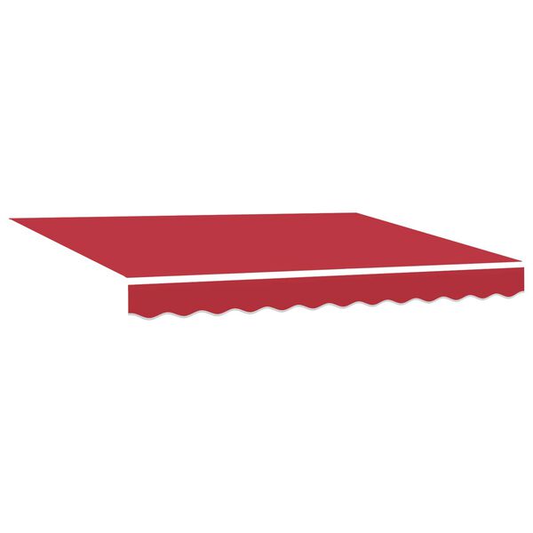 vidaXL Electric Retractable Awning Red 3.5 x 2 m