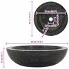 vidaXL Sink 40x12 cm Marble Black