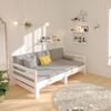 vidaXL Pull-out Day Bed without Mattress White 2x(90x190)cm