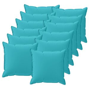 vidaXL Cushion Cover 12 pcs HOUTEN Turquoise 40 x 40 cm Polyester