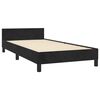 vidaXL Bed Frame without Mattress Black 90x190cm Single Velvet
