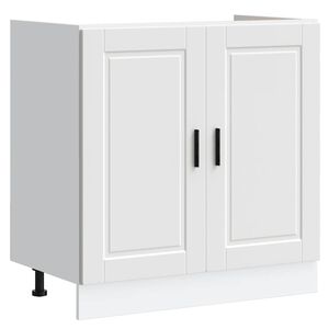 vidaXL Sink Base Cabinet "Porto" White 80x46x81,5 cm Engineered Wood