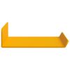 vidaXL Floating Shelf 2 pcs Mustard Yellow 30 x 9 x 2.5 cm Steel