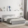 vidaXL Bed Frame without Mattress Grey Sonoma 150x200 cm King Size
