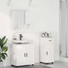 vidaXL Bathroom Furniture Set with Drawer 3 pcs High Gloss White