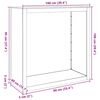 vidaXL Firewood Rack 100x40x100 cm Galvanised Steel
