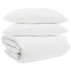 vidaXL Duvet Set with Pillow 3 pcs White Down Feather