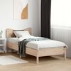 vidaXL Bed Frame without Mattress 75x190 cm Small Single Solid Wood Pine