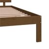 vidaXL Bed Frame without Mattress Honey Brown 150x200cm King Size