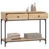 vidaXL Console Table Sonoma Oak 100x34.5x75 cm Engineered Wood