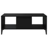 vidaXL Coffee Table Black 90x50x36.5 cm Engineered Wood