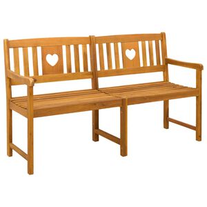 vidaXL Outdoor Bench Natural 150 x 55.5 x 90 cm Solid Acacia Wood