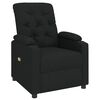 vidaXL Massage Recliner Chair Black Fabric