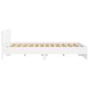 vidaXL Bed Frame without Mattress White 180x200 cm Super King