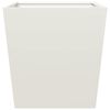 vidaXL Garden Planter White 50x50x50 cm Steel