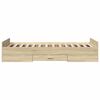 vidaXL Bed Frame with Drawers without Mattress Sonoma Oak 90x200 cm