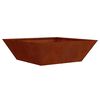 vidaXL Garden Planter Rusty 50 x 50 x 15 cm Weathering Steel