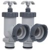 vidaXL Plunger Valve | Grey | PP (Polypropylene) | Standard