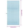 vidaXL Sports Towels 2 pcs Blue 140 x 70 cm Polyester and polyamide