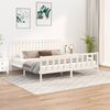 vidaXL Bed Frame without Mattress White 200x200 cm Solid Wood Pine