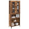 vidaXL Highboard Old Wood 69.5 x 34 x 180 cm Engineered Wood