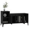 vidaXL TV Cabinet Black 100x35x55 cm Engineered Wood