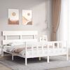 vidaXL Bed Frame without Mattress White 160x200 cm Solid Wood Pine