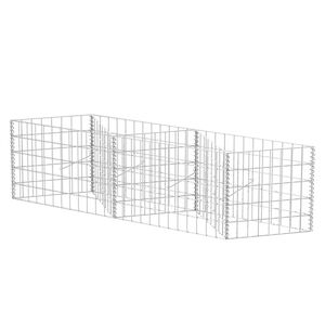 vidaXL Gabion Basket Galvanised Steel 120x30x50 cm